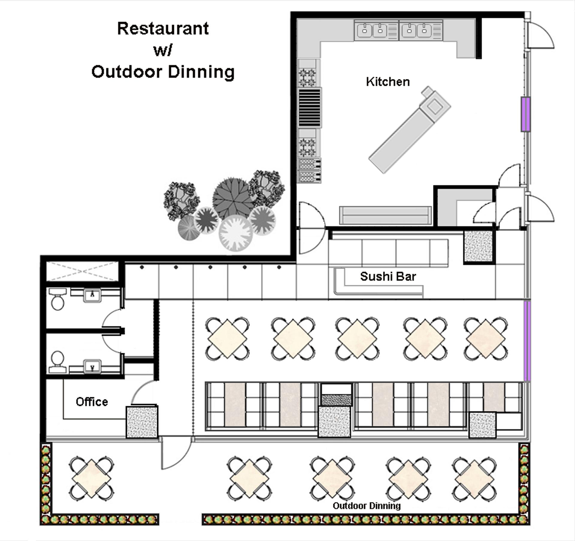 Cómo diseñar planos de restaurantes [Ejemplos y consejos]